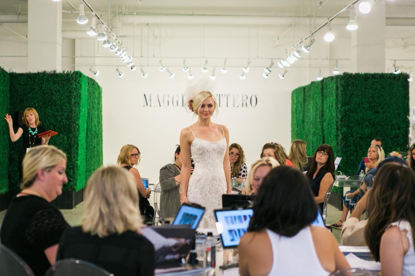 A fashion presentation staged in a Program Hall